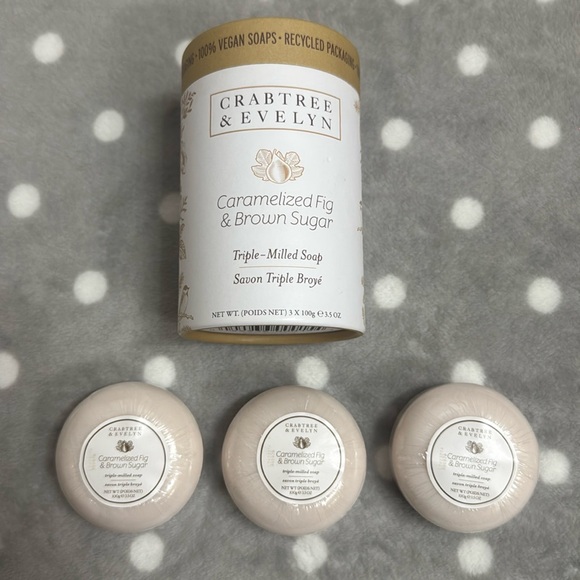 Crabtree&Evelyn Caramelized Fig & Brown Sugar Triple-Milled Soap - Picture 1 of 8
